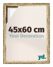 Lyon MDF Schattenfugenrahmen 45x60cm Gold Antik Vorne Messe | Yourdecoration.de