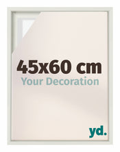 Lyon MDF Schattenfugenrahmen 45x60cm Weiss Matt Vorne Messe | Yourdecoration.de