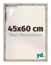 Lyon MDF Schattenfugenrahmen 45x60cm Weiss Vintage Vorne Messe | Yourdecoration.de