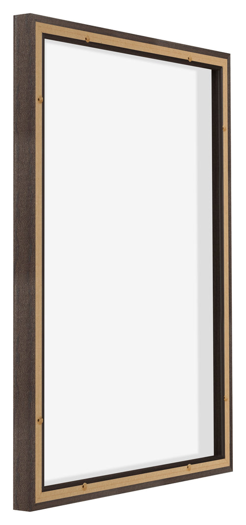 Lyon MDF Schattenfugenrahmen 5 7 Eiche Dunkel Ruckseite Schrag | Yourdecoration.de