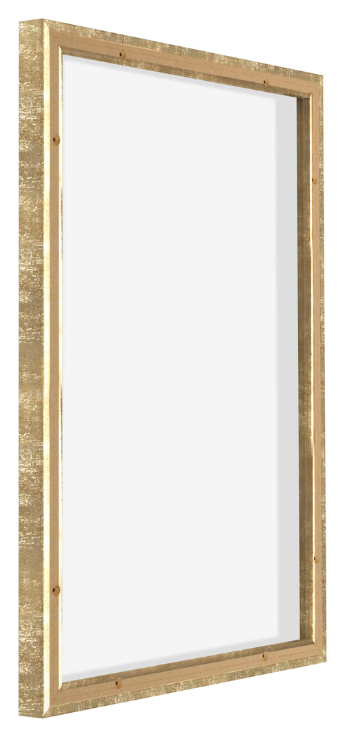 Lyon MDF Schattenfugenrahmen 5 7 Gold Antik Ruckseite Schrag | Yourdecoration.de