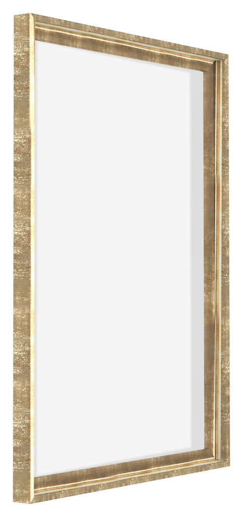 Lyon MDF Schattenfugenrahmen 5 7 Gold Antik Vorne Schrag | Yourdecoration.de