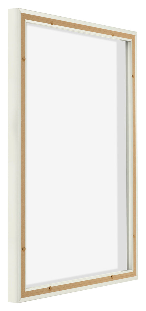 Lyon MDF Schattenfugenrahmen 5 7 Weiss Matt Ruckseite Schrag | Yourdecoration.de