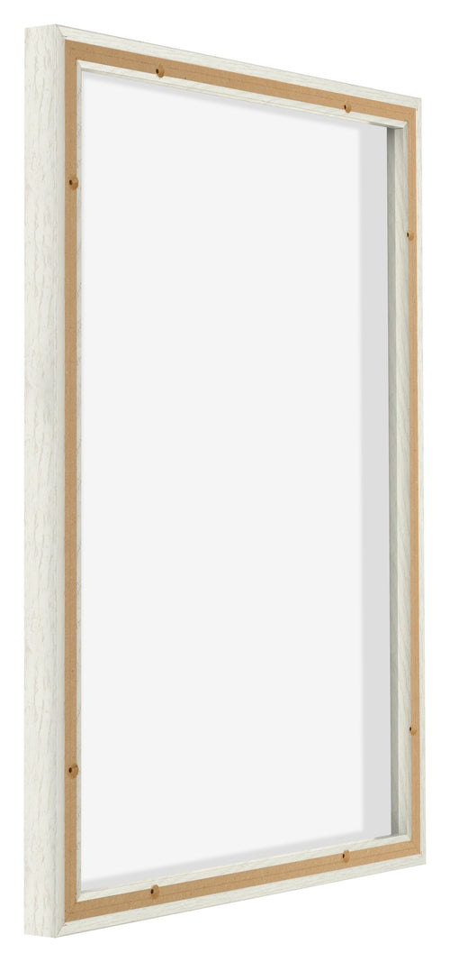 Lyon MDF Schattenfugenrahmen 5 7 White Wash Ruckseite Schrag | Yourdecoration.de