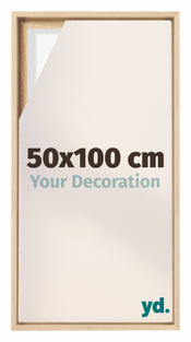Lyon MDF Schattenfugenrahmen 50x100cm Buche Vorne Messe | Yourdecoration.de