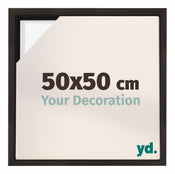 Lyon MDF Schattenfugenrahmen 50x50cm Eiche Dunkel Vorne Messe | Yourdecoration.de