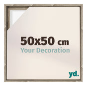 Lyon MDF Schattenfugenrahmen 50x50cm Sonoma Eiche Vorne Messe | Yourdecoration.de