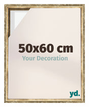 Lyon MDF Schattenfugenrahmen 50x60cm Gold Antik Vorne Messe | Yourdecoration.de