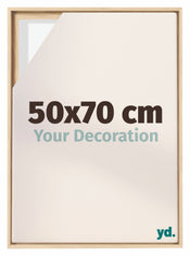 Lyon MDF Schattenfugenrahmen 50x70cm Buche Vorne Messe | Yourdecoration.de