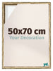 Lyon MDF Schattenfugenrahmen 50x70cm Gold Antik Vorne Messe | Yourdecoration.de