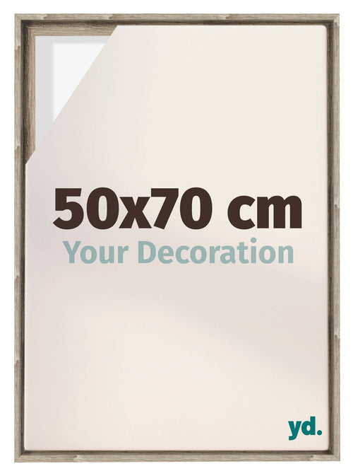 Lyon MDF Schattenfugenrahmen 50x70cm Sonoma Eiche Vorne Messe | Yourdecoration.de