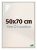 Lyon MDF Schattenfugenrahmen 50x70cm Weiss Matt Vorne Messe | Yourdecoration.de