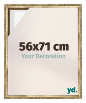Lyon MDF Schattenfugenrahmen 56x71cm Gold Antik Vorne Messe | Yourdecoration.de
