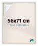 Lyon MDF Schattenfugenrahmen 56x71cm Weiss Matt Vorne Messe | Yourdecoration.de