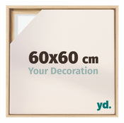 Lyon MDF Schattenfugenrahmen 60x60cm Buche Vorne Messe | Yourdecoration.de