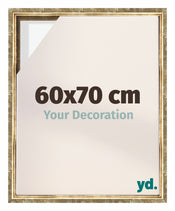 Lyon MDF Schattenfugenrahmen 60x70cm Gold Antik Vorne Messe | Yourdecoration.de
