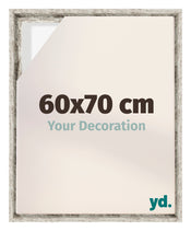 Lyon MDF Schattenfugenrahmen 60x70cm Weiss Vintage Vorne Messe | Yourdecoration.de
