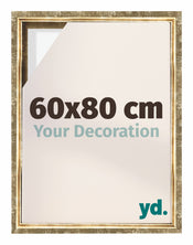 Lyon MDF Schattenfugenrahmen 60x80cm Gold Antik Vorne Messe | Yourdecoration.de
