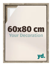 Lyon MDF Schattenfugenrahmen 60x80cm Sonoma Eiche Vorne Messe | Yourdecoration.de