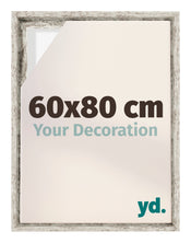Lyon MDF Schattenfugenrahmen 60x80cm Weiss Vintage Vorne Messe | Yourdecoration.de