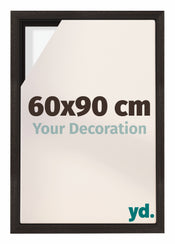 Lyon MDF Schattenfugenrahmen 60x90cm Eiche Dunkel Vorne Messe | Yourdecoration.de