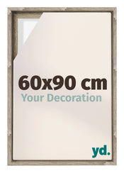 Lyon MDF Schattenfugenrahmen 60x90cm Sonoma Eiche Vorne Messe | Yourdecoration.de