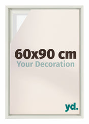 Lyon MDF Schattenfugenrahmen 60x90cm Weiss Matt Vorne Messe | Yourdecoration.de