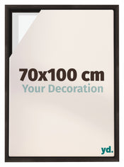 Lyon MDF Schattenfugenrahmen 70x100cm Eiche Dunkel Vorne Messe | Yourdecoration.de
