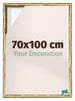 Lyon MDF Schattenfugenrahmen 70x100cm Gold Antik Vorne Messe | Yourdecoration.de