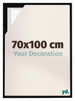 Lyon MDF Schattenfugenrahmen 70x100cm Schwarz Matt Vorne Messe | Yourdecoration.de
