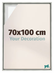 Lyon MDF Schattenfugenrahmen 70x100cm Silber Matt Vorne Messe | Yourdecoration.de
