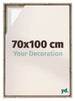 Lyon MDF Schattenfugenrahmen 70x100cm Sonoma Eiche Vorne Messe | Yourdecoration.de