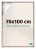 Lyon MDF Schattenfugenrahmen 70x100cm Weiss Vintage Vorne Messe | Yourdecoration.de