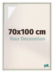 Lyon MDF Schattenfugenrahmen 70x100cm White Wash Vorne Messe | Yourdecoration.de