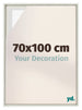 Lyon MDF Schattenfugenrahmen 70x100cm White Wash Vorne Messe | Yourdecoration.de