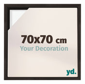 Lyon MDF Schattenfugenrahmen 70x70cm Eiche Dunkel Vorne Messe | Yourdecoration.de