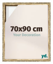 Lyon MDF Schattenfugenrahmen 70x90cm Gold Antik Vorne Messe | Yourdecoration.de