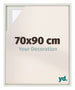 Lyon MDF Schattenfugenrahmen 70x90cm Weiss Matt Vorne Messe | Yourdecoration.de
