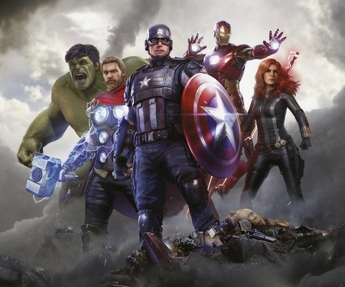 Marvel Avengers Working Together Fototapete DX6 208 | Yourdecoration.de