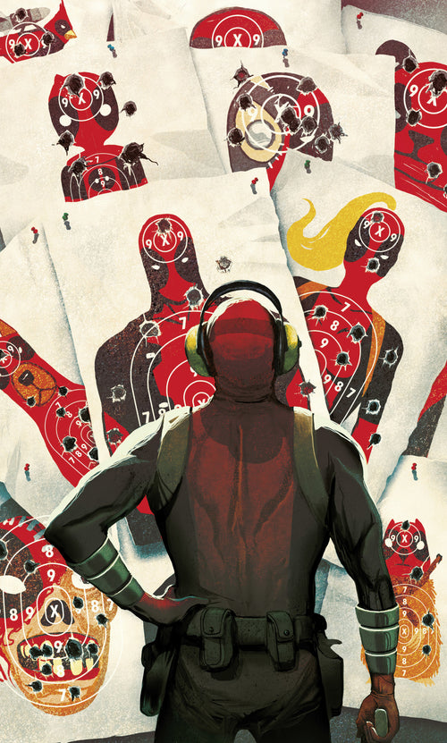 Marvel Deadpool Target Shooting Fototapete DX3 174 | Yourdecoration.de