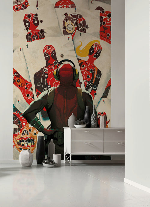 Marvel Deadpool Target Shooting Innere Fototapete DX3 174 | Yourdecoration.de