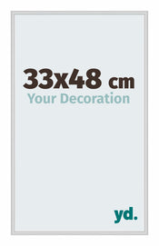 Miami Aluminium Bilderrahmen 33x48cm Silber Matt Vorne Messe | Yourdecoration.de