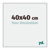 Miami Aluminium Bilderrahmen 40x40cm Silber Matt Vorne Messe | Yourdecoration.de