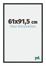 Miami Aluminium Bilderrahmen 61x91 5cm Schwarz Hochglanz Vorne Messe | Yourdecoration.de