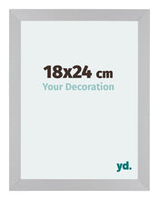 Mura MDF Bilderrahmen 18x24cm Silber Matt Vorne Messe | Yourdecoration.de
