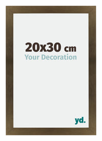 Mura MDF Bilderrahmen 20x30cm Bronze Dekor Vorne Messe | Yourdecoration.de
