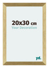 Mura MDF Bilderrahmen 20x30cm Gold Glanz Vorne Messe | Yourdecoration.de
