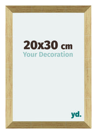 Mura MDF Bilderrahmen 20x30cm Gold Glanz Vorne Messe | Yourdecoration.de