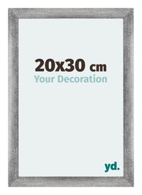 Mura MDF Bilderrahmen 20x30cm Grau Gewischt Vorne Messe | Yourdecoration.de