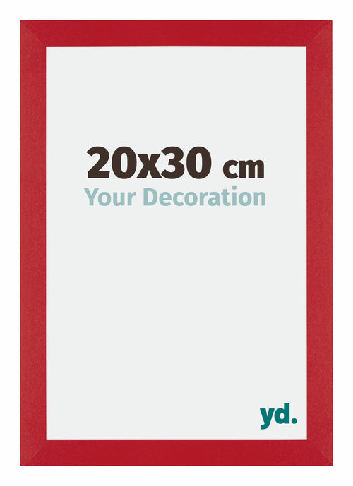 Mura MDF Bilderrahmen 20x30cm Rot Vorne Messe | Yourdecoration.de